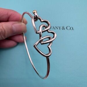 Tiffany & Co. Rare euc triple heart vintage 1990 bangle